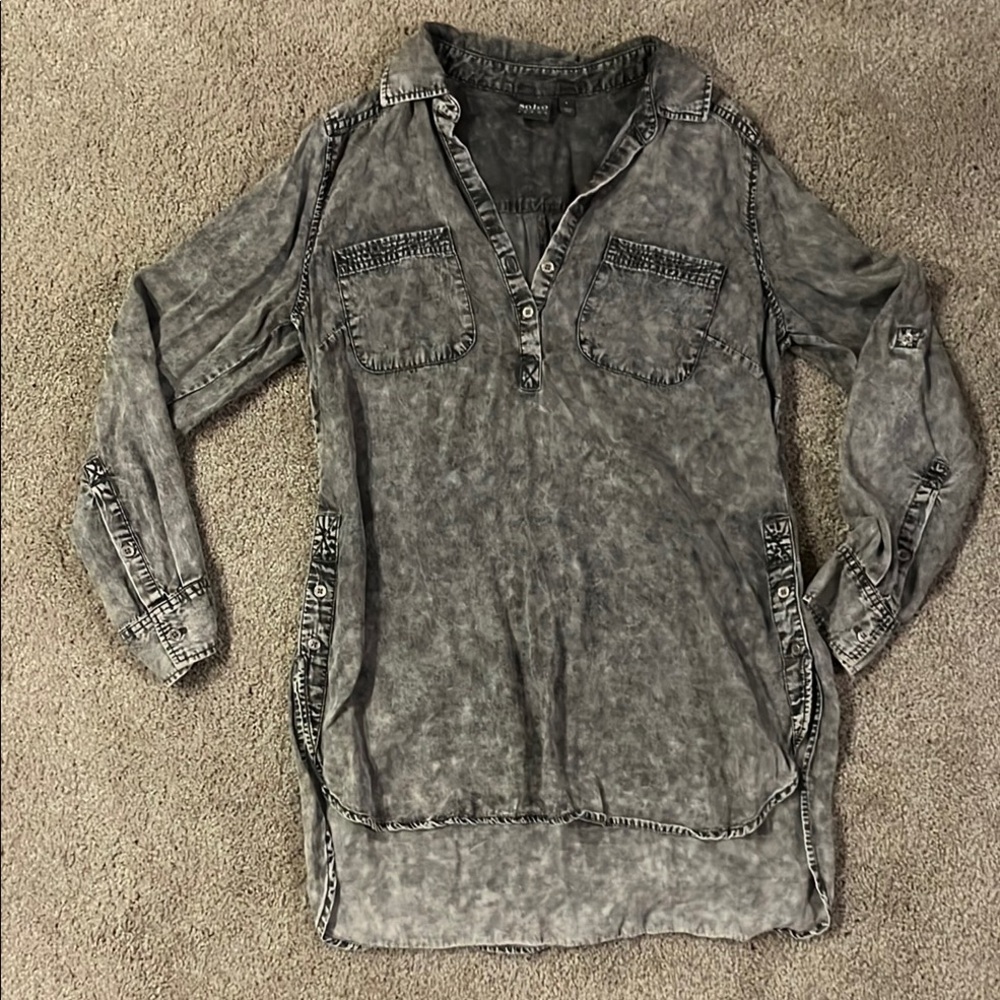 Soho Gray Button Down Shirt